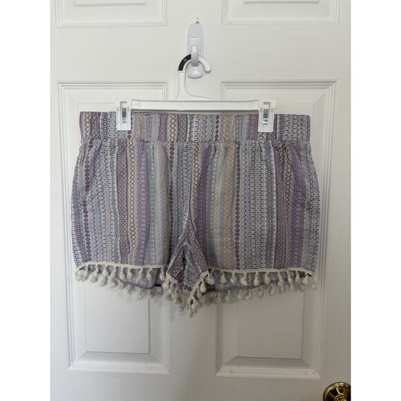 Rewash Brand Linen Blend High Rise Shorts Size XL Bohemian Festival Beachy - Picture 1 of 5